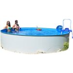 Premium Stahlwandpool Pool für Garten Outdoor Schwimmbecken Sommer Badespaß Familie Kinder Premium Qualität Gartenpool Sommerurlaub Wellness