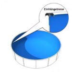 Poolzon Stahlwandpool 350x120cm Pool für Garten Outdoor Schwimmbecken Sommer Badespaß Familie Kinder Premium Qualität Gartenpool Wellness – Bild 4