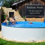 Poolzon Stahlwandpool 350x120cm Pool für Garten Outdoor Schwimmbecken Sommer Badespaß Familie Kinder Premium Qualität Gartenpool Wellness