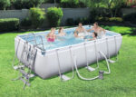 Bestway Aufstellpool 404x201x100cm Filterpumpe Komplettset Pool für Garten Outdoor Schwimmbecken Sommer Badespaß Familie Kinder Gartenpool – Bild 6