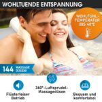 MSpa Bergen 8 Aufblasbarer Whirlpool 4-8 Personen | Ø125-224cm | bis 144 Massagedüsen | Heizung Timer Abdeckung | In-Outdoor Spa – Bild 5