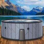 MSpa Tidal Aufblasbarer Whirlpool 4-8 Personen | Ø125-224cm | bis 144 Massagedüsen | Heizung Timer Abdeckung | In-Outdoor Spa