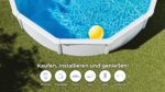 Gre Fidji Aufstellpool Stahl rund 350x120cm | Abnehmbar | Weißes Design | Gartenpool KIT350ECO – Bild 5