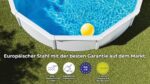 Gre Fidji Aufstellpool Stahl rund 350x120cm | Abnehmbar | Weißes Design | Gartenpool KIT350ECO – Bild 2
